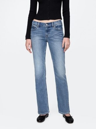 Lågfärgade slimmade raka jeans från 90-talet