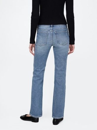 Lågfärgade slimmade raka jeans från 90-talet