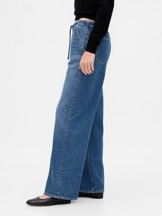 Lågfärgade ultramjuka 90-tals lösa jeans