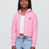 Lilo & Stitch Kids French Terry Crop Hoodie med dragkedja Lilo & Stitch Kids French Terry Crop Hoodie med dragkedja