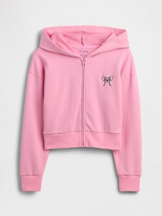 Lilo & Stitch Kids French Terry Crop Hoodie med dragkedja