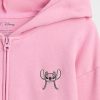 Lilo & Stitch Kids French Terry Crop Hoodie med dragkedja Lilo & Stitch Kids French Terry Crop Hoodie med dragkedja