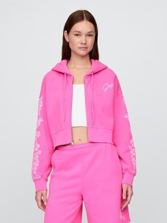 Lilo & Stitch Vuxen VintageSoft Crop Zip Hoodie