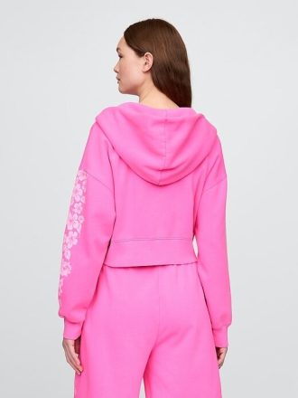Lilo & Stitch Vuxen VintageSoft Crop Zip Hoodie