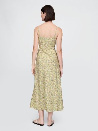Linne-Blend Maxi Slip Dress