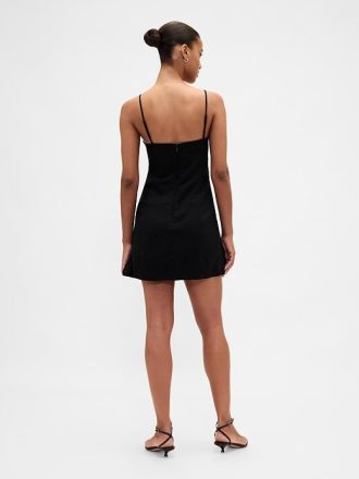 Linne-Blend Mini Skort Klänning