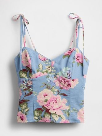 Linne-Blend Tie-Strap Cami