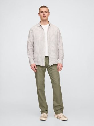 Linne-bomull Khakis