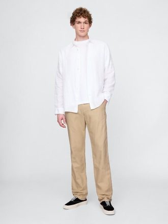 Linne-bomull Khakis