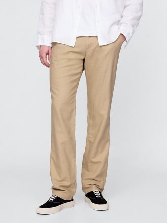 Linne-bomull Khakis