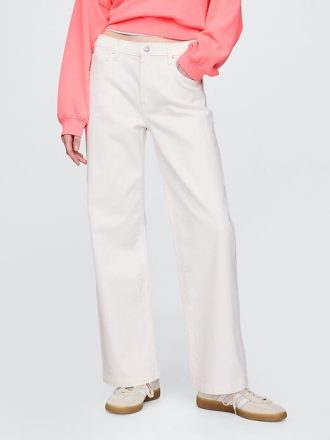 Lösa jeans i medelhög 90-tal