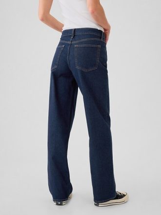 Lösa jeans i medelhög 90-tal