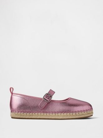 Mary Jane Espadrilles i metall för barn