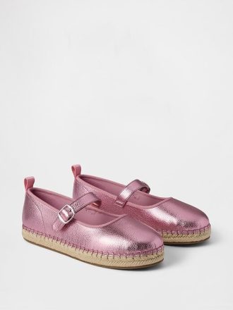 Mary Jane Espadrilles i metall för barn