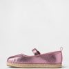 Mary Jane Espadrilles i metall för barn