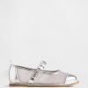 Mary Jane Flats i metalliskt mesh för småbarn