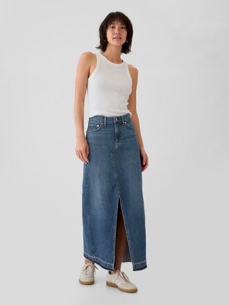 Maxikjol i jeans