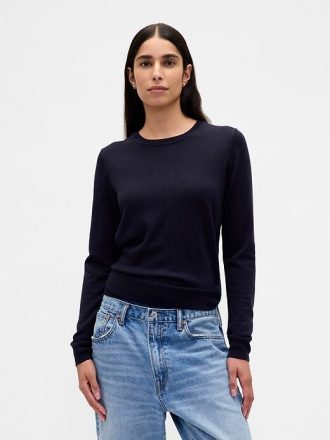 Merino tröja med rund hals