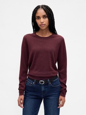 Merino tröja med rund hals