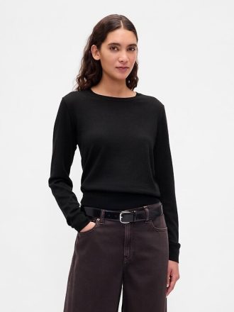 Merino tröja med rund hals