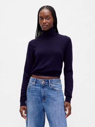 Merino tröja med turtleneck