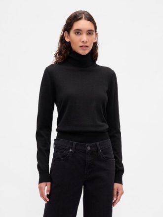 Merino tröja med turtleneck