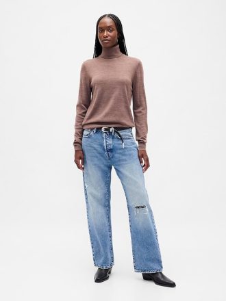 Merino tröja med turtleneck