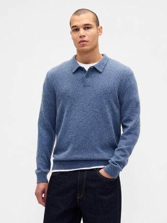 Merino ullblandning pikétröja