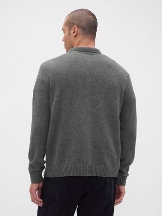 Merino Wool-Blend Cardigan Tröja