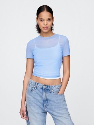Mesh Crop T-shirt