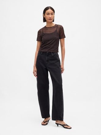 Mesh Crop T-shirt