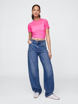 Mesh Crop T-shirt