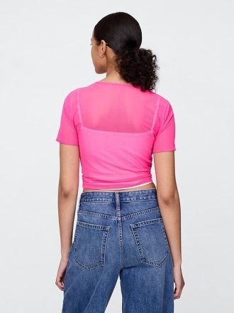 Mesh Crop T-shirt