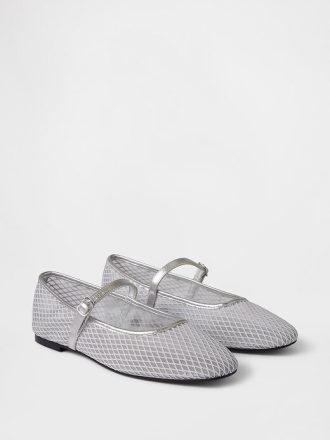 Mesh Mary Jane Flats