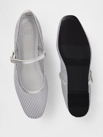 Mesh Mary Jane Flats
