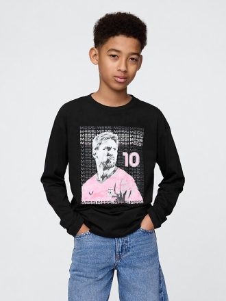 Messi grafisk T-shirt för barn