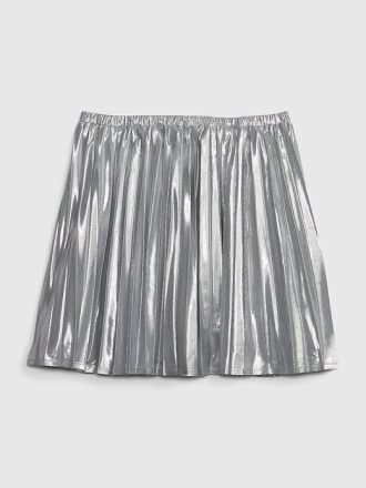Metallic plisserad minikjol för barn