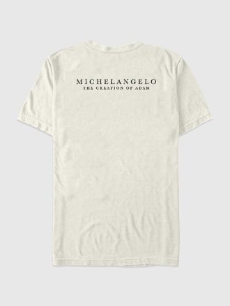 Michelangelo Creation överdimensionerad grafisk T-shirt