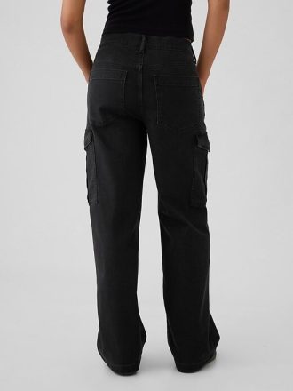Mid Rise 90-tal Loose Cargo Jeans