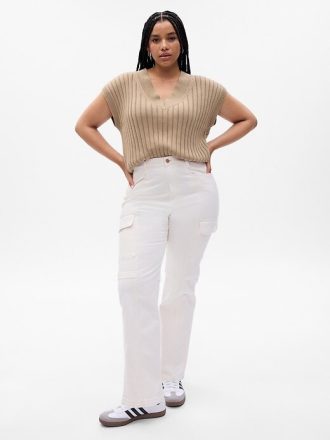 Mid Rise 90-tal Loose Cargo Jeans