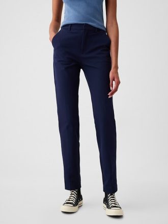 Mid Rise BiStretch Slim Ankel Pants