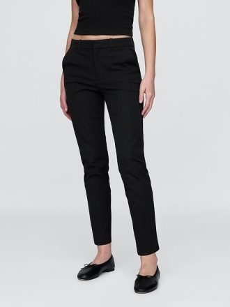 Mid Rise BiStretch Slim Ankel Pants
