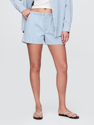 Mid Rise Easy denim boxershorts