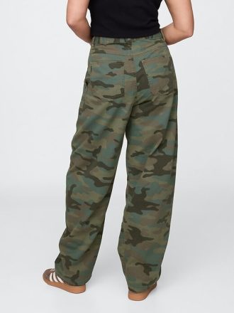 Mid Rise Twill Barrel Byxor