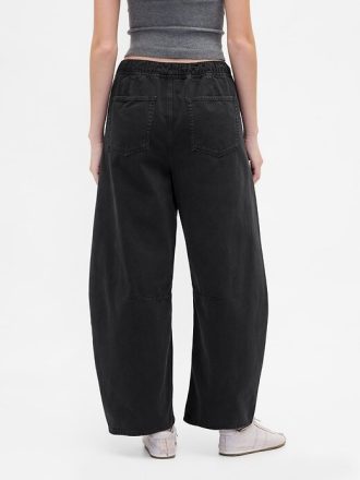 Mid Rise Twill Easy Horseshoe Pants