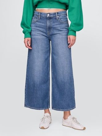 Mid Rise UltraSoft Baggy Crop Jeans