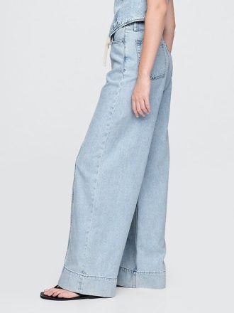 Mid Rise UltraSoft Denim Baggy Byxor