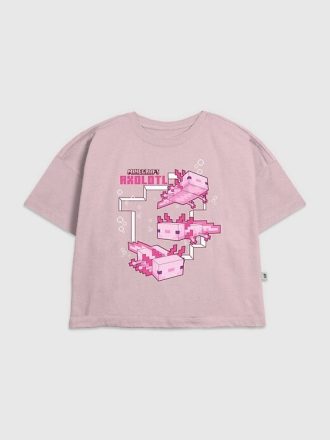 Minecraft Axolotl grafisk T-shirt för barn