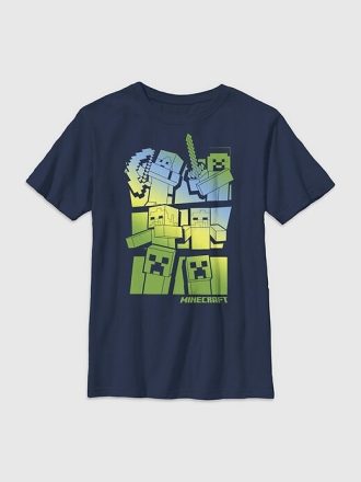 Minecraft för barn Steve och Alex VS Mobs grafisk t-shirt
