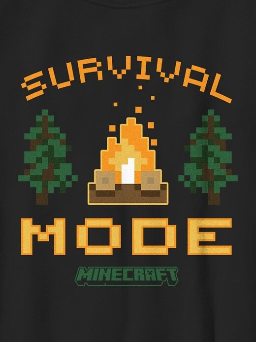Minecraft Grafisk T-shirt för överlevnadsläge för barn Minecraft Grafisk T-shirt för överlevnadsläge för barn